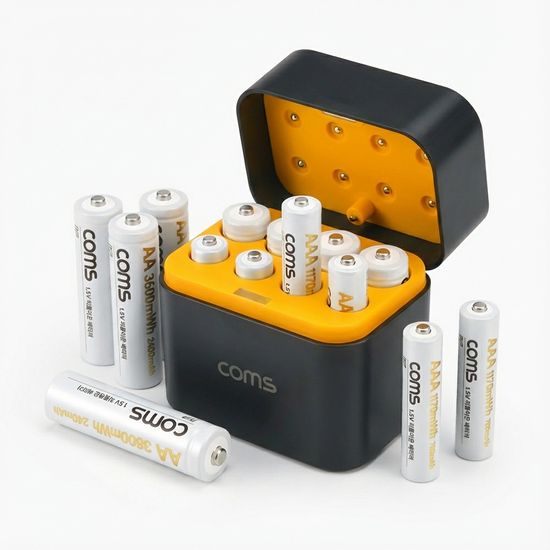 컴스 HA110 리튬이온 충전기 (AA, AAA 충전지 포함)