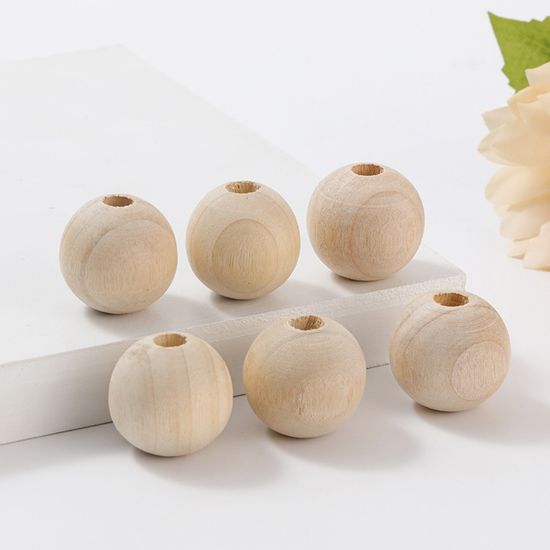 마크라메 공예 재료 나무구슬 우드 비즈 우드볼 20mm