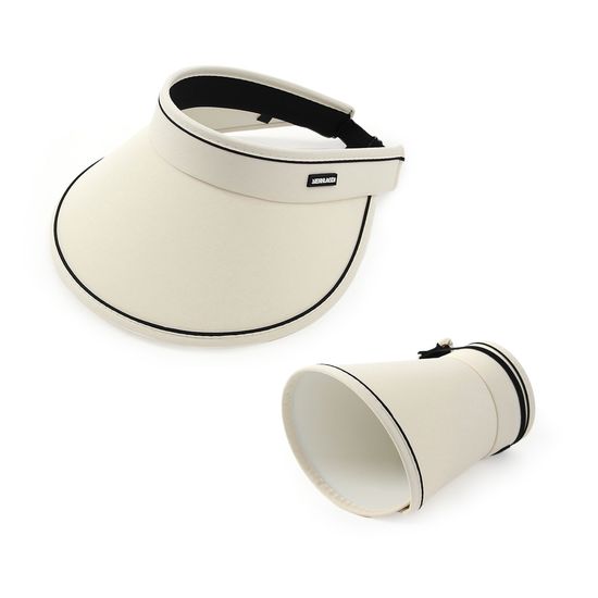 썸머 가드 돌돌이 썬캡(아이보리) 챙넓은썬캡돌돌이