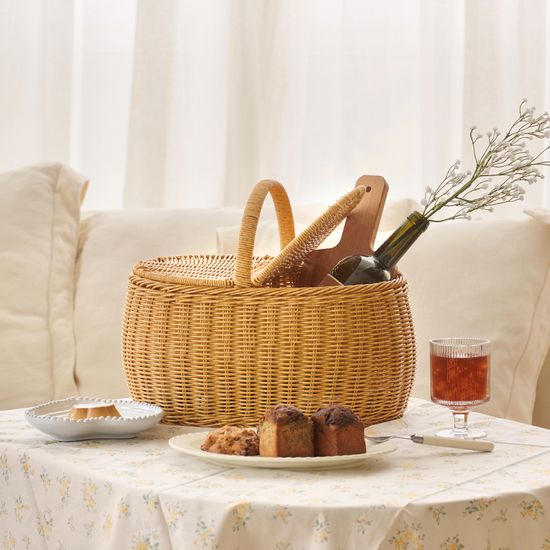 플릿 피크닉 바구니 (3color)