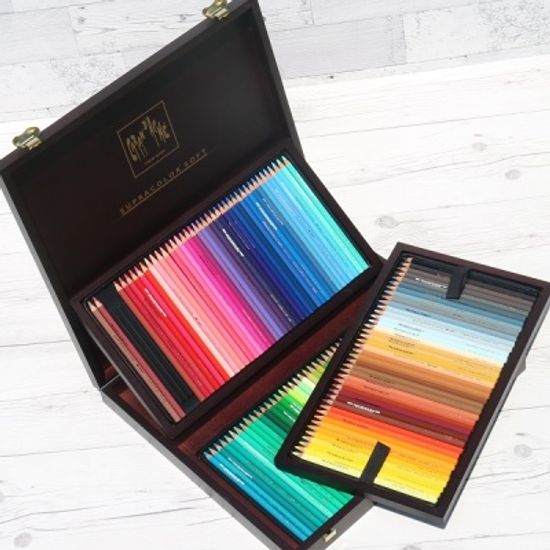 까렌다쉬 수채용-수프라컬러 120색 우드박스 3888.920