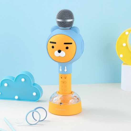 카카오프렌즈 후드라이언 블루투스 마이크 스피커