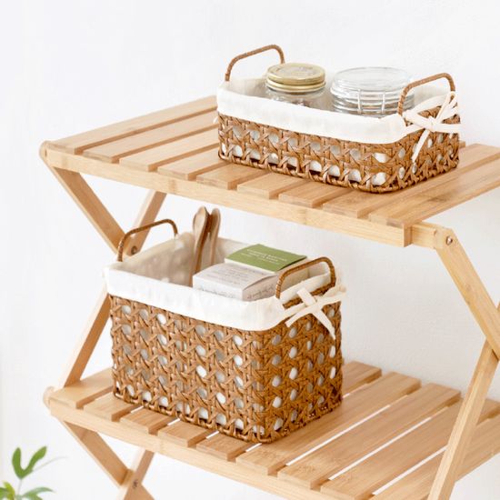 PP라탄 케인 바구니 S/M/L - 2colors