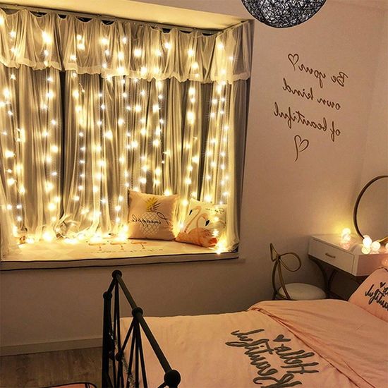 커튼 조명 LED 와이어전구 200구 트리전구 커텐전구