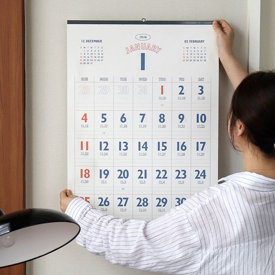 2026 루나 레트로 A2 음력 벽걸이 달력