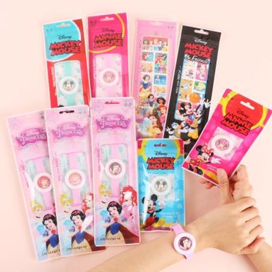 디즈니 모기퇴치팔찌 KC인증 모기기피 팔찌 밴드 클립