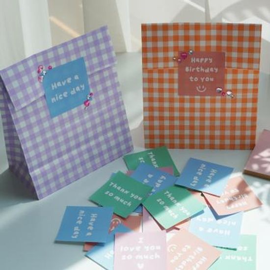 선물 포장 배달 리뷰 어린이집 답례 스티커 30매 6종