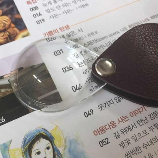 에센바흐 지갑형 6배 휴대용돋보기(1740130/ 1740530)
