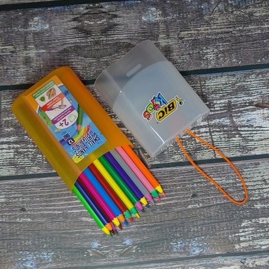 빅 키즈 컬러링 Evolution CIRCUS 12색 색연필+필통