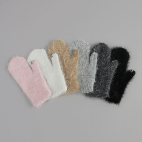 [베네]뽀숑 앙고라 벙어리 장갑