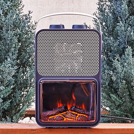 마이템 스테어 불멍 감성 히터 (네이비/화이트)