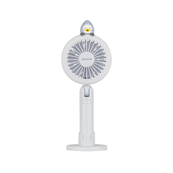 [브이에스에이이앤에이] 펭수 휴대용 LED선풍기 (상어)_439508