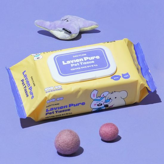 펫생각 데일리케얼 유기농 저자극 강아지 퓨어 펫티슈