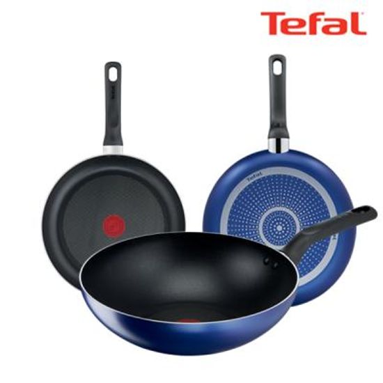 테팔 팬 미드나잇블루 3종(20cm+24cm+볶음팬28cm)