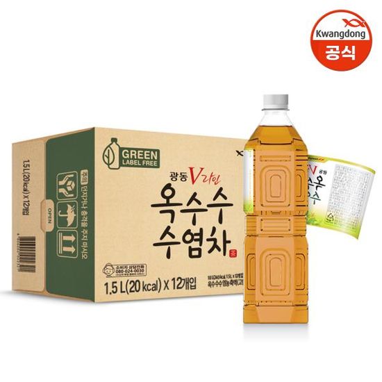 광동 옥수수수염차 무라벨 1.5L x 12pet