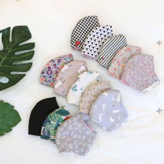 핸드메이드 마스크 필터교체형(필터 3장 포함)