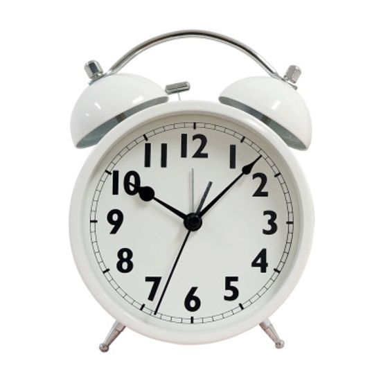 [시우아트] 트윈벨 무소음 탁상 알람시계 (자명종)