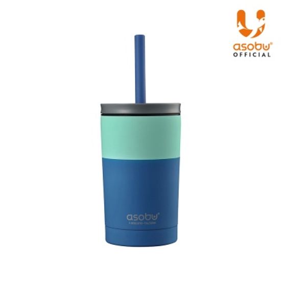 아소부 스텐 빨대 텀블러 파스텔 시피 360ml/600ml