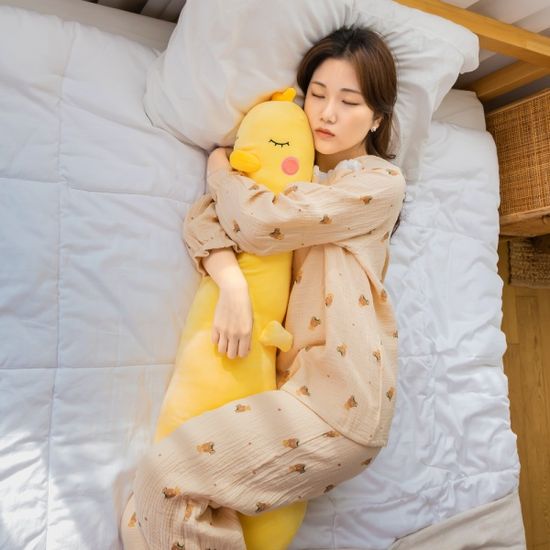 레토 쫀득 모찌 오리 인형 바디필로우 롱쿠션