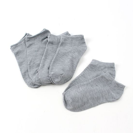 [아일렌] 스탠다드 남성 발목 양말 5켤레(그레이)