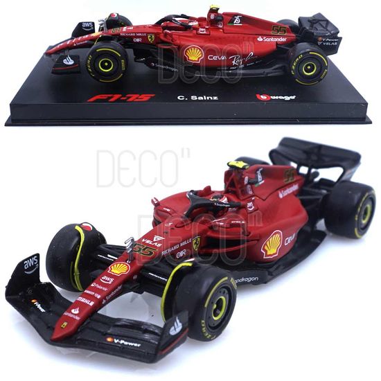 1:43 페라리 F1-75 카를로스 사인츠 NO55 하드케이스