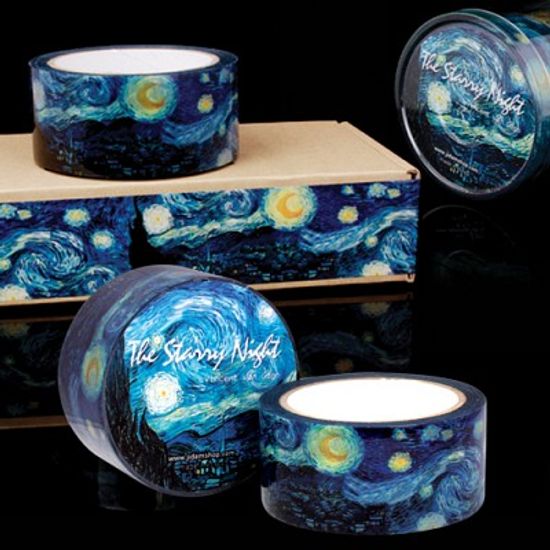 [OPP TAPE] 빈센트 반 고흐-별이 빛나는 밤 /박스테이프/디자인테이프