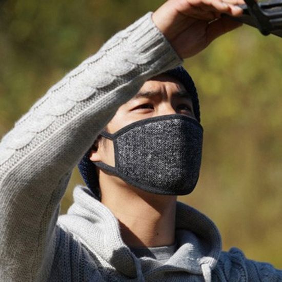 노르딕아일랜드 오가닉마스크 헤링본 그레이