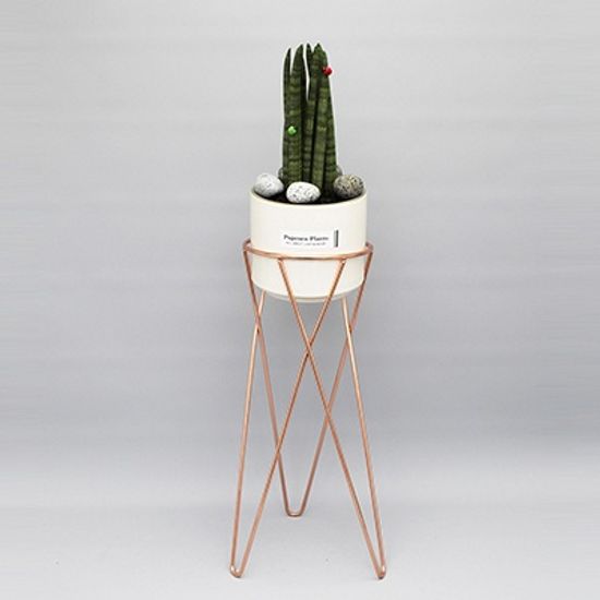 샤이니 화분 스탠드(L)-14.5(지름) x 40cm