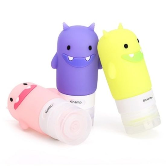 도깨비 여행용 실리콘 공병 3color 화장품 리필 통