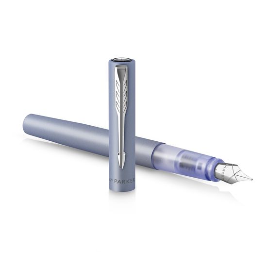 파카 벡터 XL 메탈릭 실버 만년필