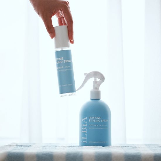 일비아 뿌리는 다리미 섬유탈취제 코튼블루(400ml)