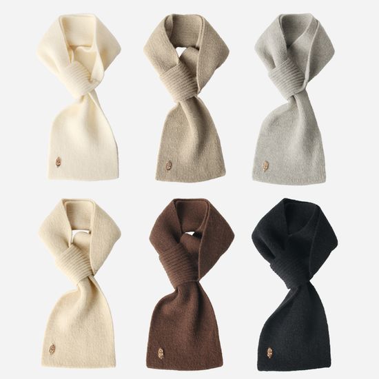 Msrz easy hole pendant knit muffler_6colors