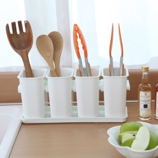 창신리빙 센스 4칸 조리기구모음통