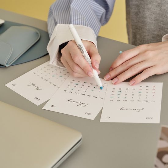 2023 누보 캘린더 탁상달력 미니 엽서 책상 달력