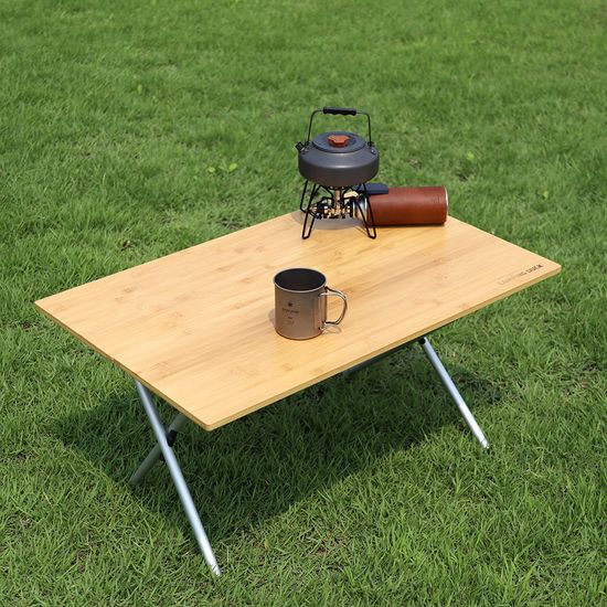 [캠핑덕] 원액션 뱀부 캠핑 테이블 