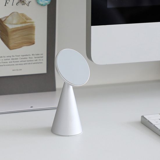 실버 탁상용 각도조절 마그네틱 핸드폰 거치대