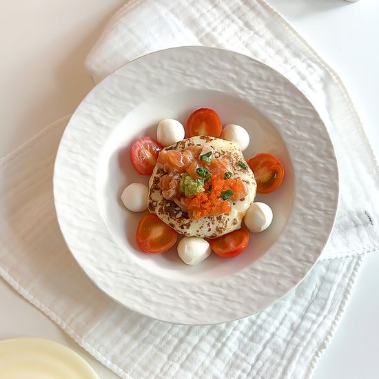 웨이브 엣지 플레이트 S 디저트접시 홈카페 식기