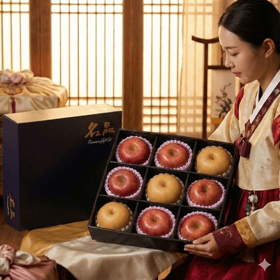 [자연예서] 명품 혼합 3호 과일선물세트(사과6+배3)