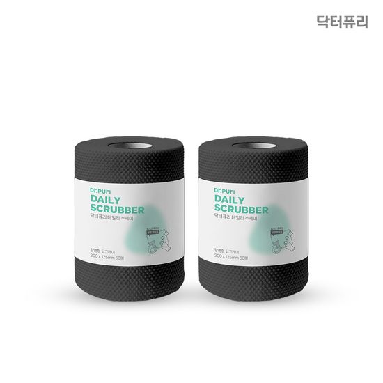 닥터퓨리 일회용수세미 소형 60매x4입 (색상선택)