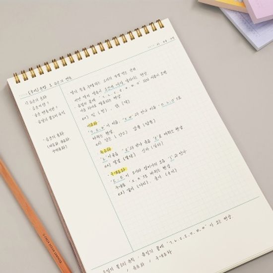 오첵 O-CHECK 양손 편하게 쓰는 상철 노트 코넬식