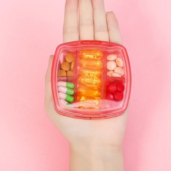 PH 휴대용 영양제통 5칸 약통 케이스 CX006