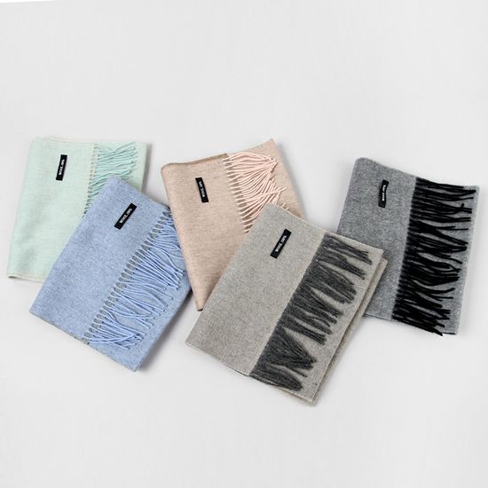 [베네]프리미엄 울100% 양면 솜사탕 머플러