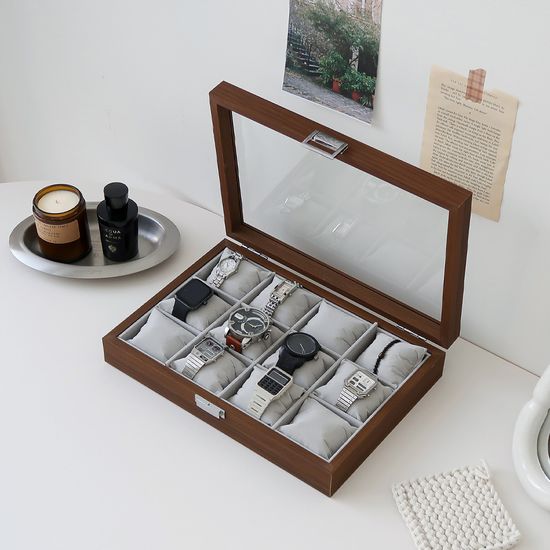 우드 시계보관함 12구 케이스 보관함