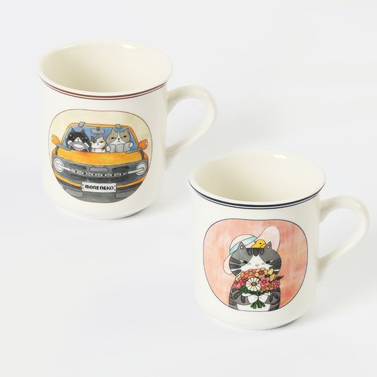  메종드 모리네코 팝아트 시리즈 머그 360ml 2종 택1