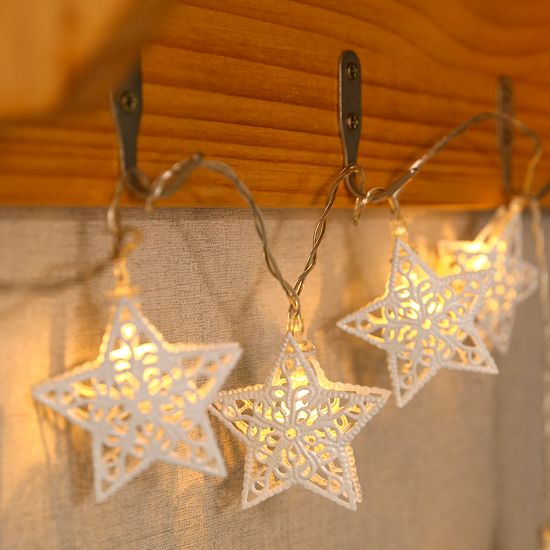 [도토로]20구 LED 화이트별 장식전구(웜색) (3.3M) (