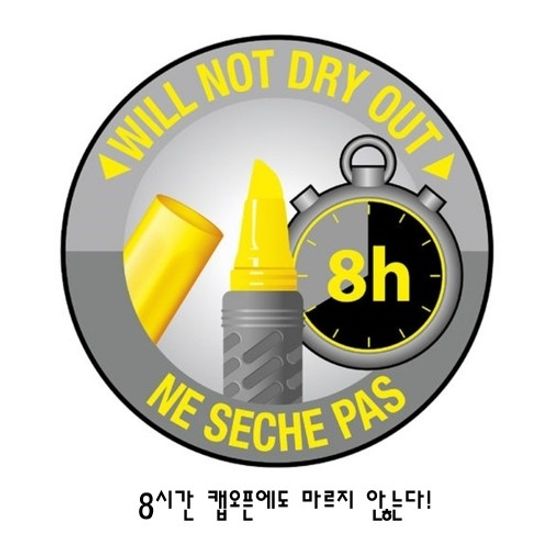 [BiC]수성 형광펜(파스텔옐로우) 12p /BRIGBKPSTYLW