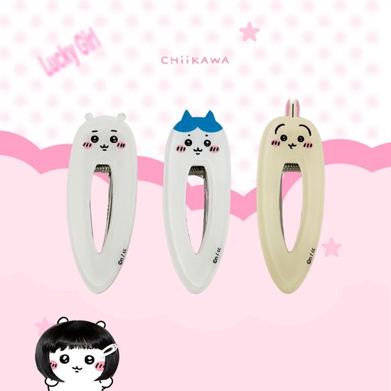 먼작귀 치이카와 롱 헤어 머리 핀 앞머리 삔