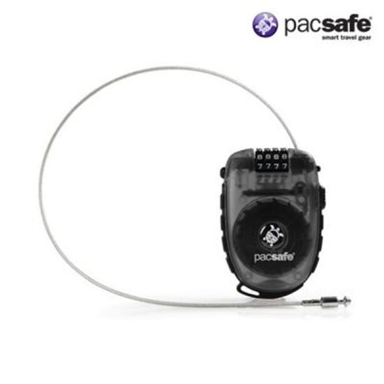 팩세이프 Retractasafe 250 Smoke 중형 와이어 자물쇠