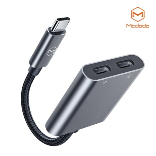 맥도도 USB C to C타입 오디오+C타입 충전 듀얼 젠더