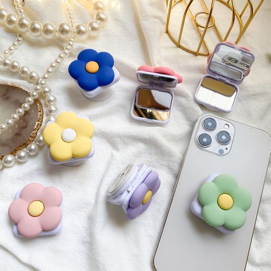 핸드폰 악세사리 플라워 미러 거치대/손잡이 스마트톡